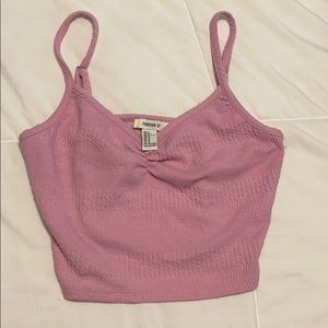 Forever 21 purple cropped tank